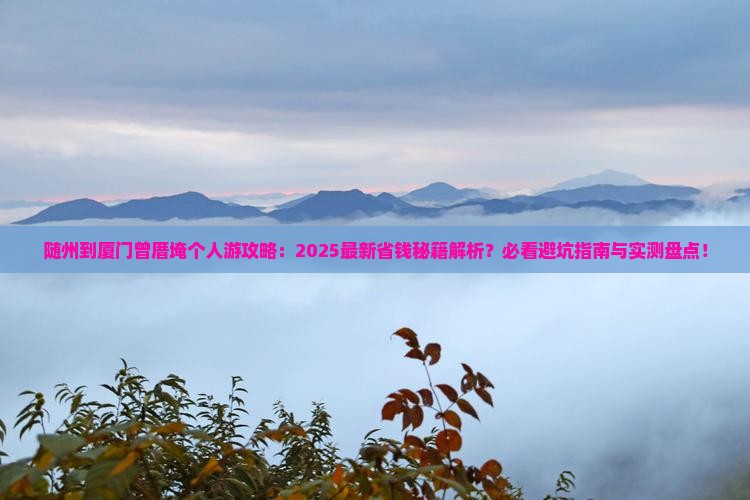 随州到厦门曾厝埯个人游