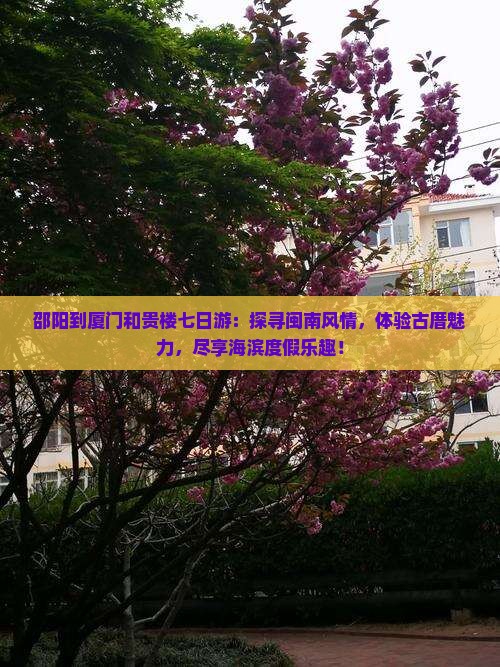 邵阳到厦门和贵楼七日游
