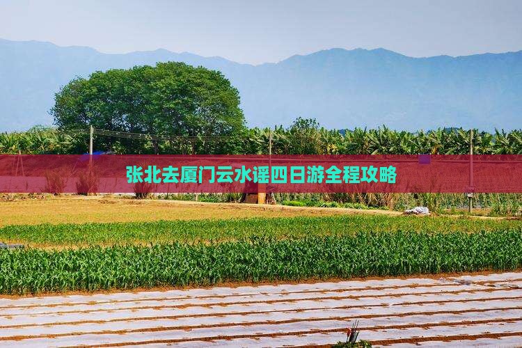 张北去厦门云水谣四日游