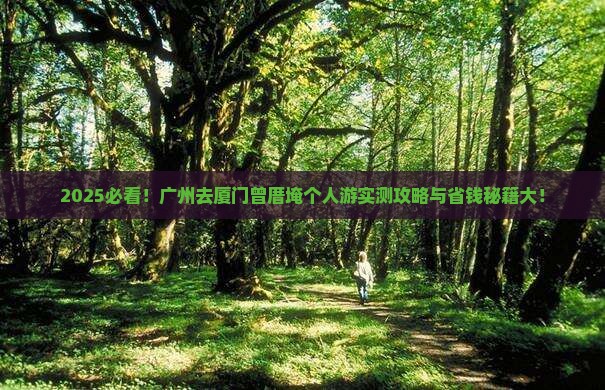广州去厦门曾厝埯个人游