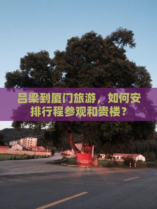 吕梁到厦门旅游，如何安排行程参观和贵楼？