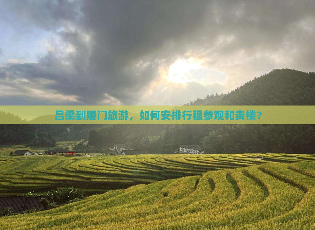 吕梁到厦门旅游，如何安排行程参观和贵楼？