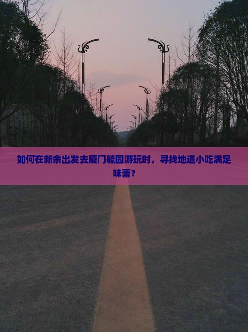如何在新余出发去厦门毓园游玩时，寻找地道小吃满足味蕾？