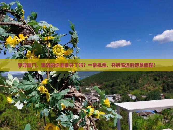 梦寻厦门，果洛的你准备好了吗？一张机票，开启海边的诗意旅程！