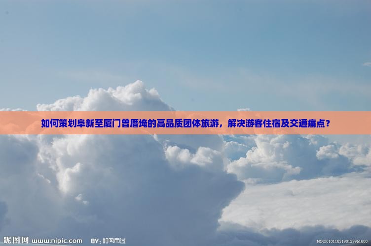 如何策划阜新至厦门曾厝埯的高品质团体旅游，解决游客住宿及交通痛点？