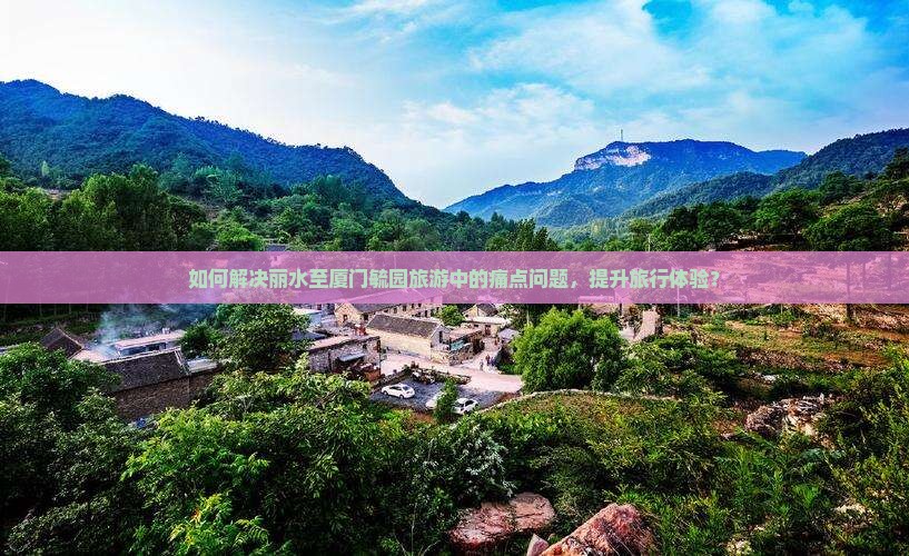 如何解决丽水至厦门毓园旅游中的痛点问题，提升旅行体验？