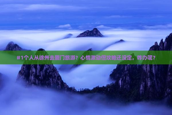 #1个人从徐州去厦门旅游？心情激动但攻略还没定，咋办呢？