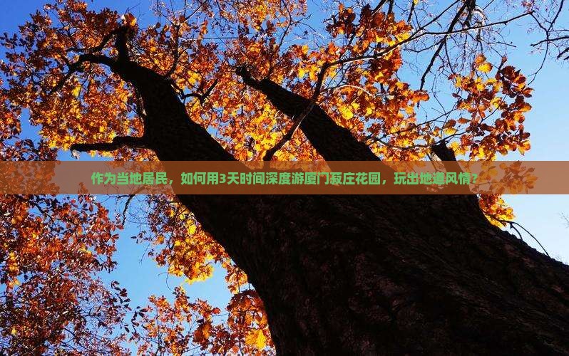 作为当地居民，如何用3天时间深度游厦门菽庄花园，玩出地道风情？