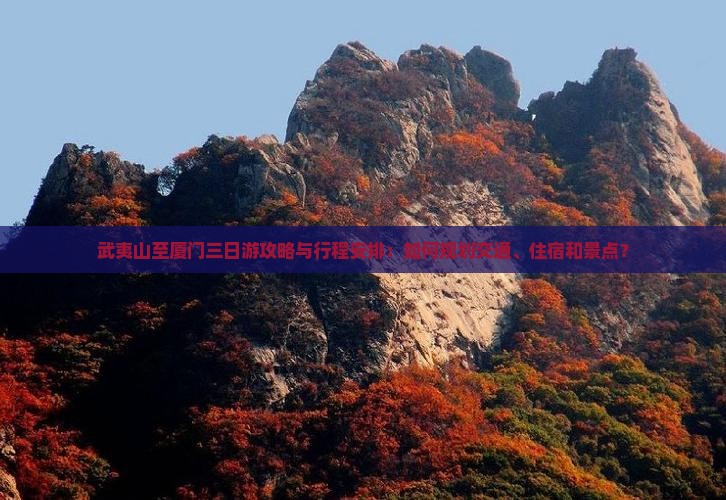 武夷山至厦门三日游攻略与行程安排：如何规划交通、住宿和景点？