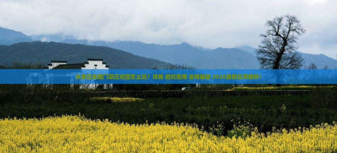 枣庄去厦门菽庄花园哪里玩