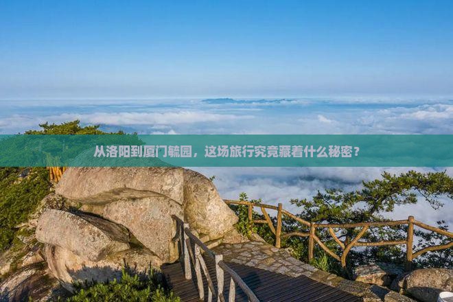 从洛阳到厦门毓园，这场旅行究竟藏着什么秘密？