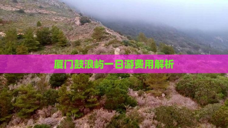 厦门鼓浪屿一日游费用解析