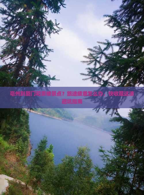 亳州到厦门和贵楼景点？旅途疲惫怎么办，快收藏这波避坑指南