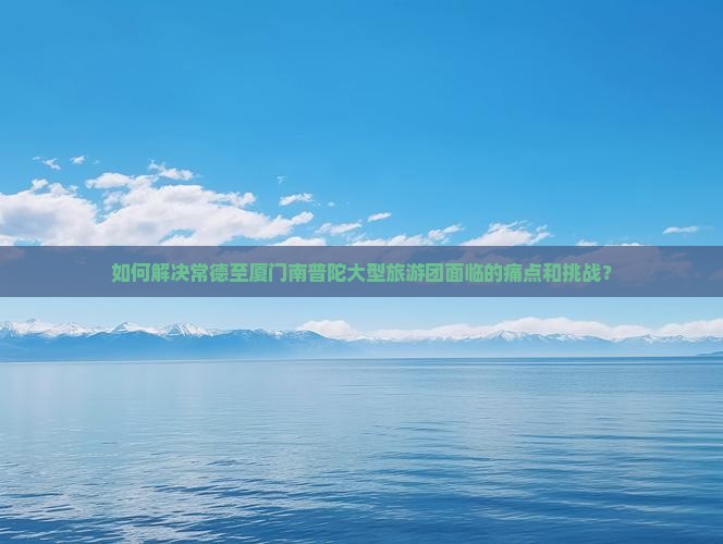 如何解决常德至厦门南普陀大型旅游团面临的痛点和挑战？