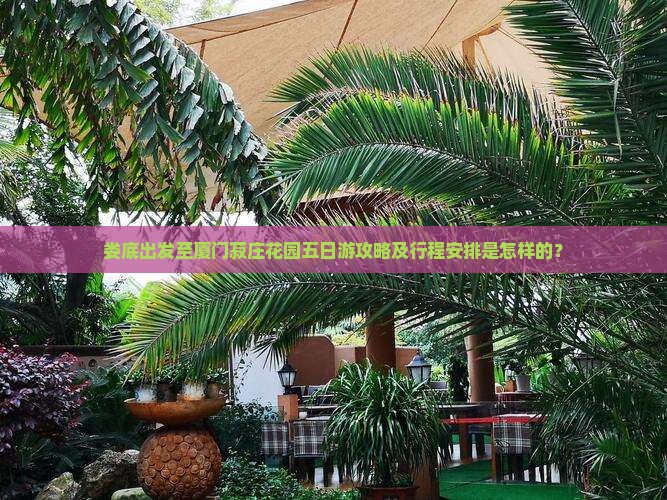 娄底出发至厦门菽庄花园五日游攻略及行程安排是怎样的？