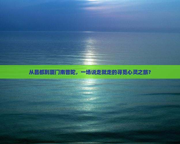从昌都到厦门南普陀，一场说走就走的寻觅心灵之旅？