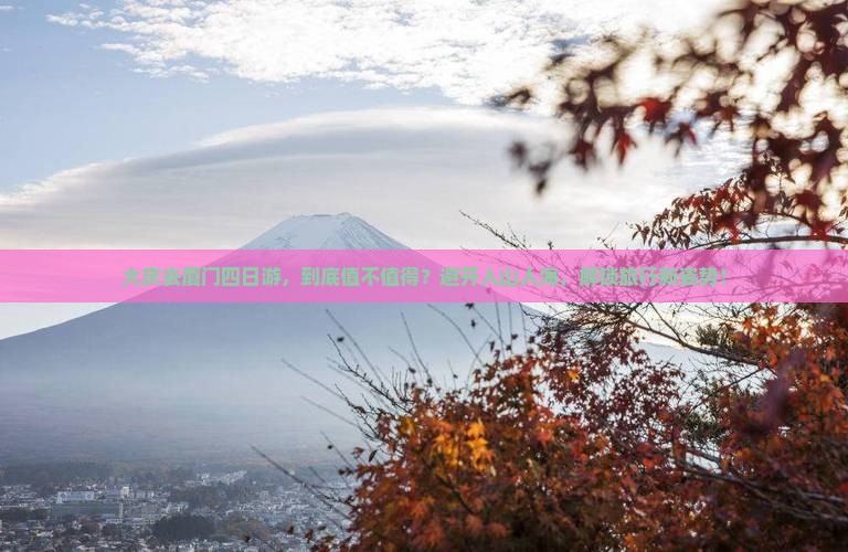 大庆去厦门四日游