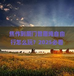 焦作到厦门曾厝埯自由行