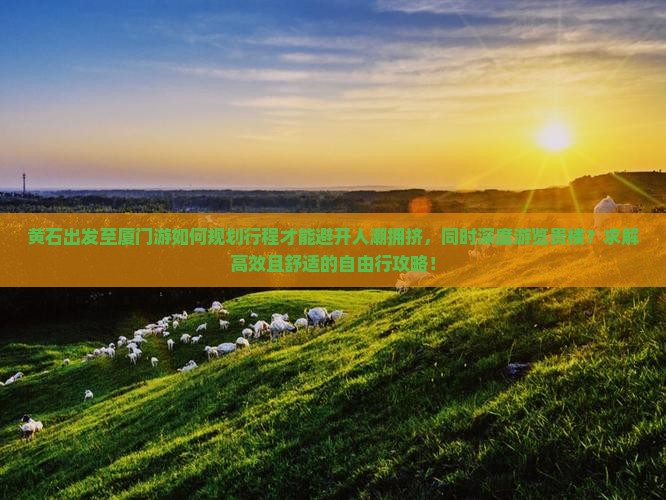 黄石出发至厦门游如何规划行程才能避开人潮拥挤，同时深度游览贵楼？求解高效且舒适的自由行攻略！