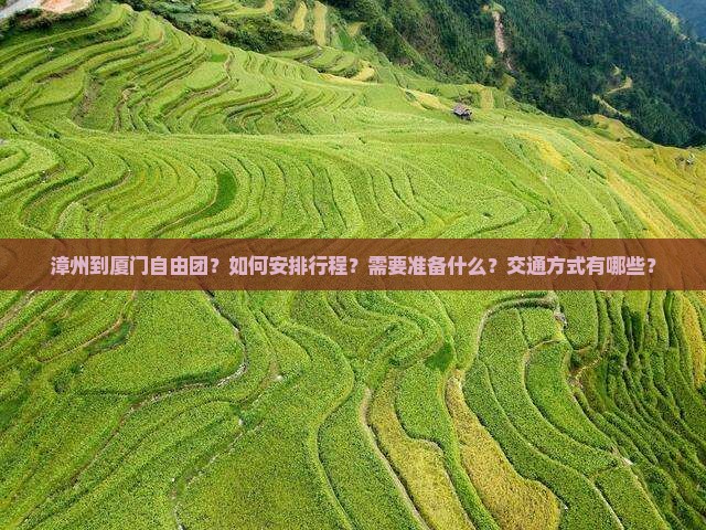 漳州到厦门自由团？如何安排行程？需要准备什么？交通方式有哪些？