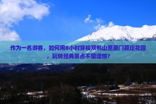 作为一名游客，如何用8小时穿梭双鸭山至厦门菽庄花园，玩转经典景点不留遗憾？