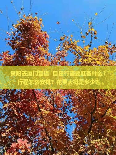 资阳去厦门曾厝埯自由行