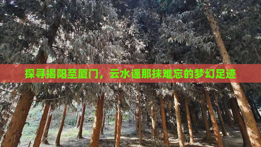 揭阳到厦门云水谣必去地 揭阳到厦门云水谣必去地