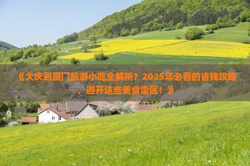 大庆到厦门旅游小吃