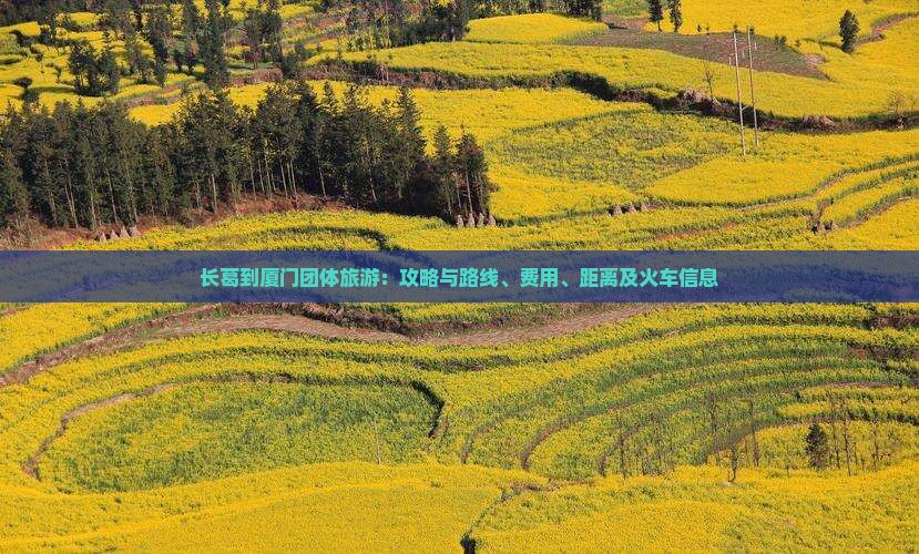 长葛到厦门团体旅游