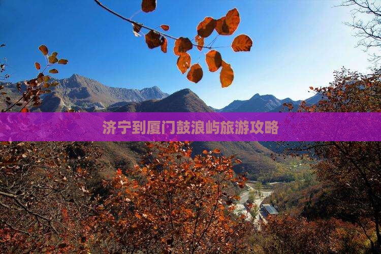 济宁到厦门鼓浪屿自由行