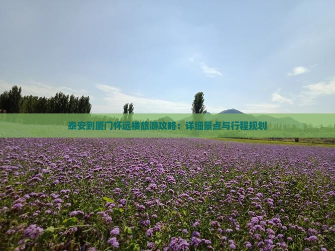 泰安去厦门怀远楼自由行