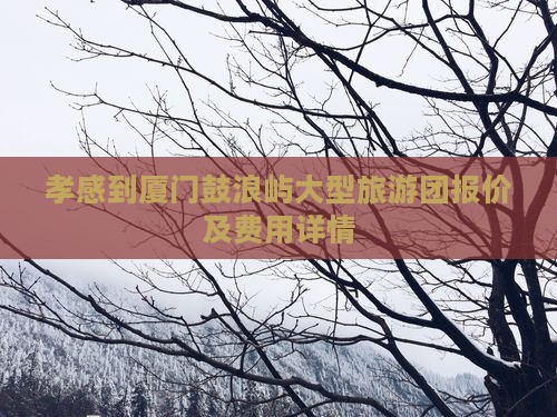 孝感到厦门鼓浪屿大型旅游团