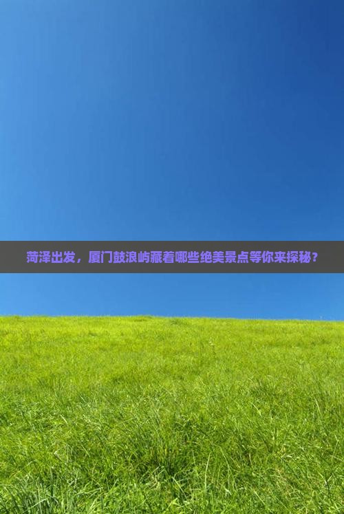 菏泽去厦门鼓浪屿哪里玩