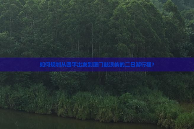 四平到厦门鼓浪屿二日游