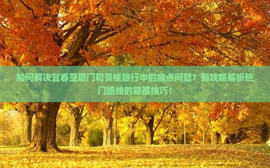 宜春到厦门和贵楼攻略
