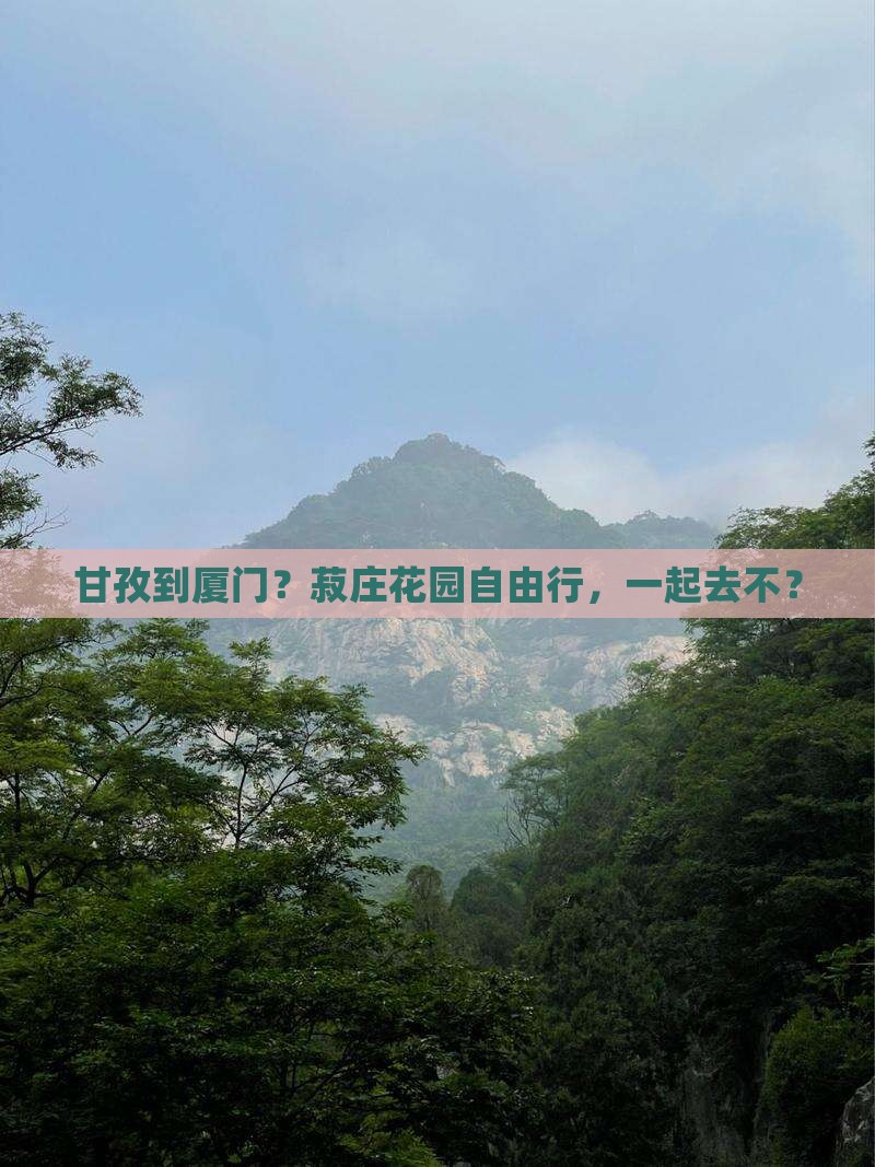 甘孜去厦门菽庄花园自由团