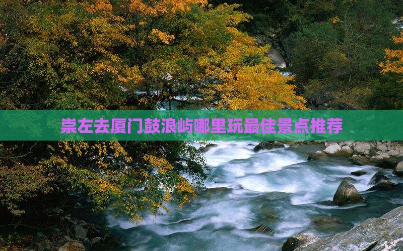 崇左去厦门鼓浪屿哪里玩