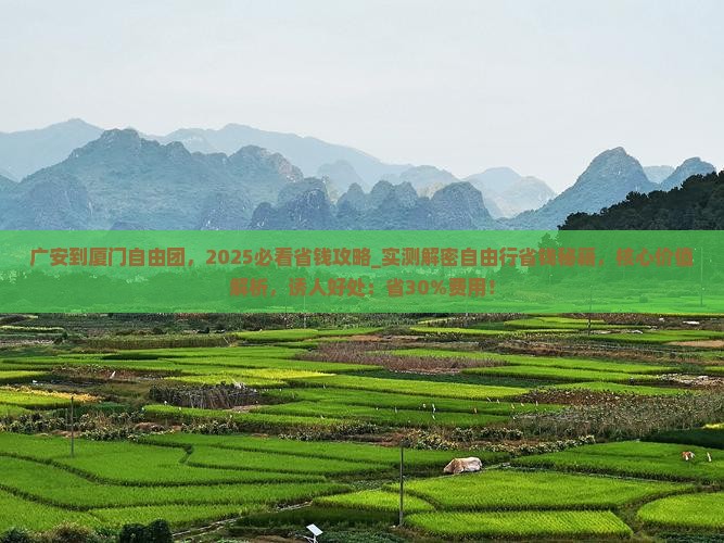 广安到厦门自由团