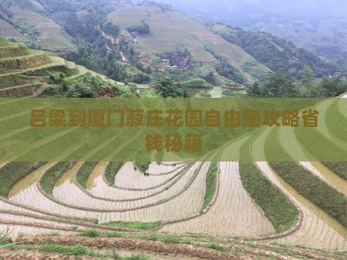 吕梁到厦门菽庄花园自由团
