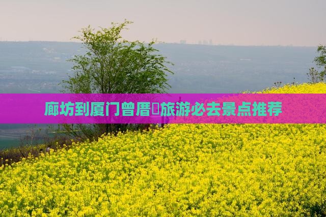 廊坊去厦门曾厝埯必去地