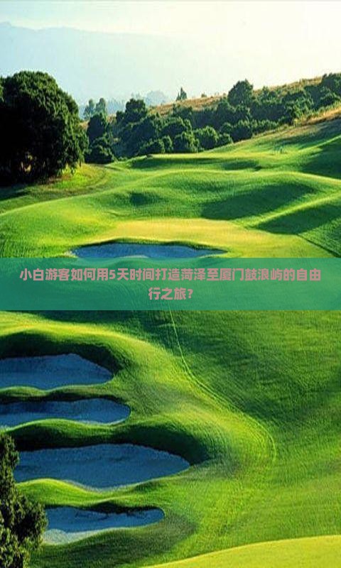 菏泽去厦门鼓浪屿自由行