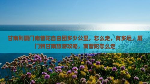 甘南到厦门南普陀自由团