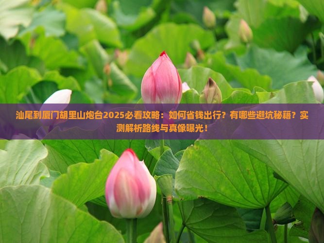 汕尾到厦门胡里山炮台攻略