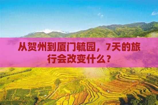 贺州到厦门毓园七日游
