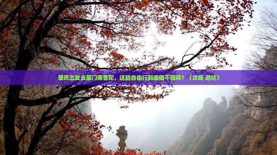 肇庆到厦门南普陀自由行
