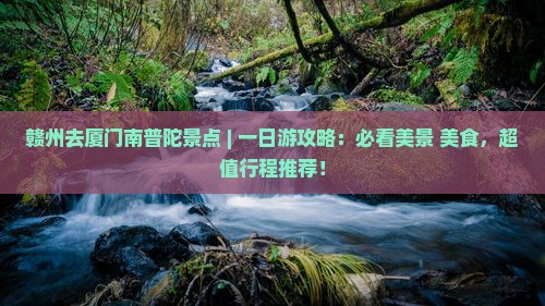 赣州去厦门南普陀景点