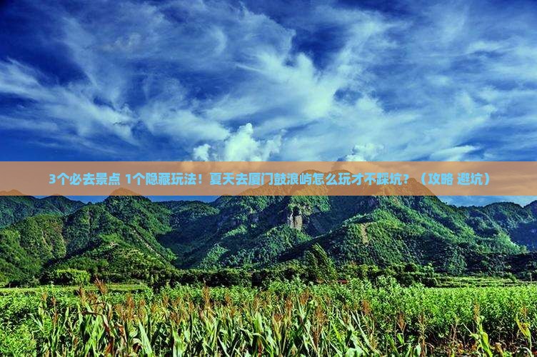 夏天去厦门鼓浪屿哪里玩