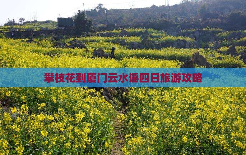 攀枝花去厦门云水谣四日游