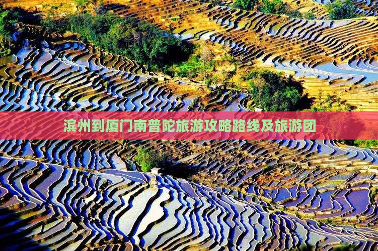 滨州到厦门南普陀旅游
