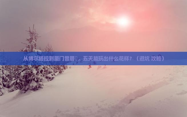 博尔塔拉到厦门曾厝埯五日游